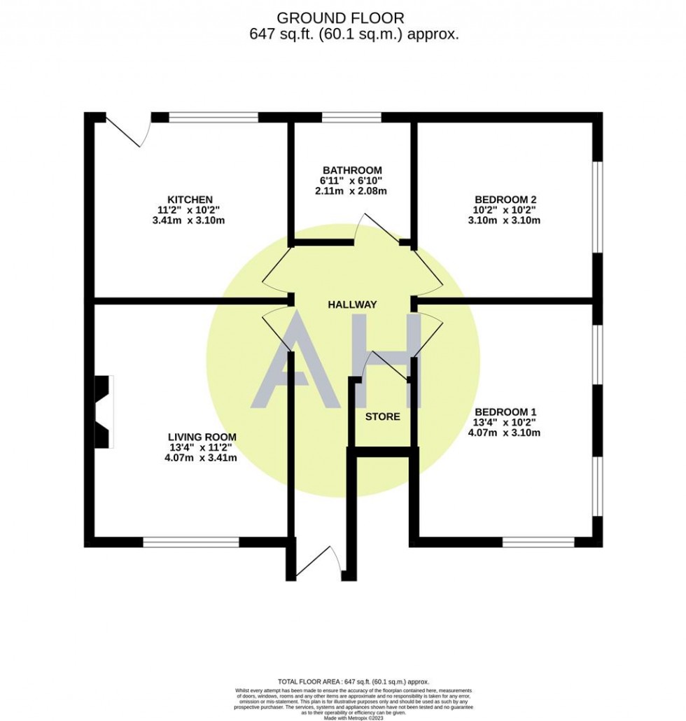 Floorplan for Springfield Road, Sale