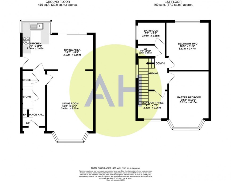 Floorplan for Beech Road, Sale