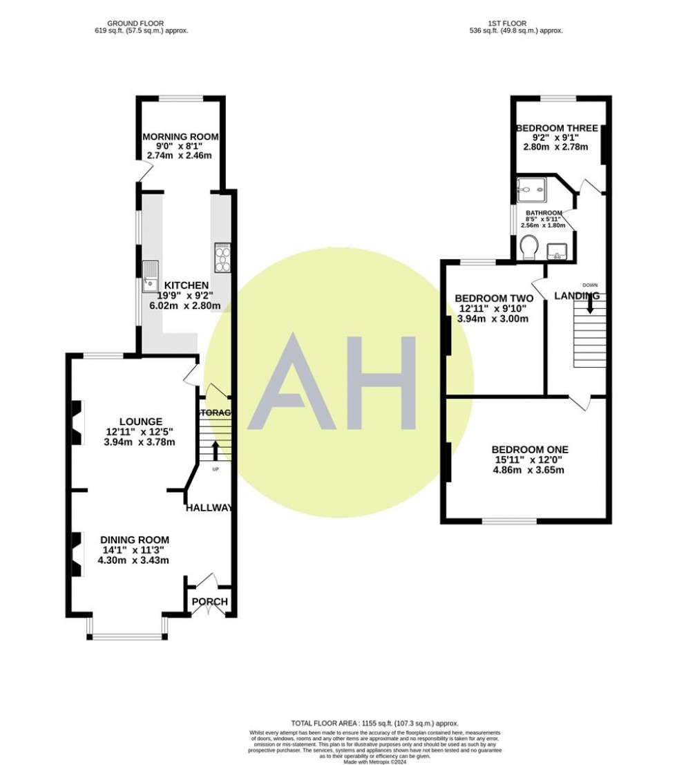 Floorplan for Haddon Grove, Sale