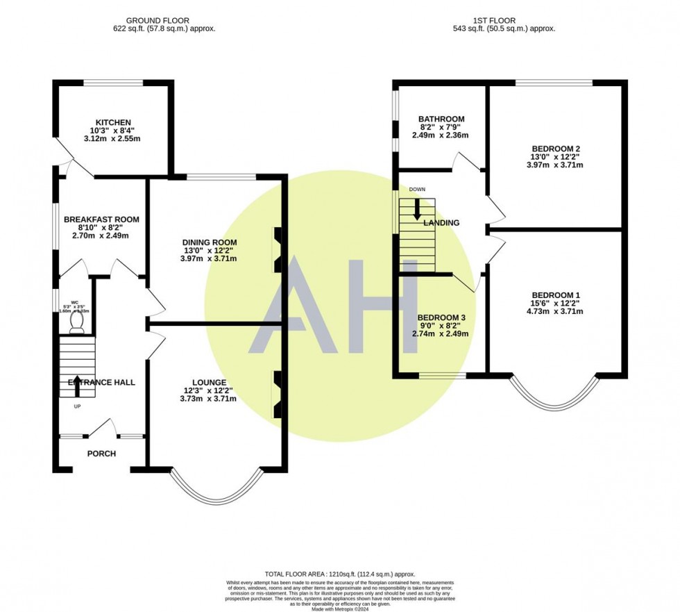 Floorplan for Atkinson Road, Sale