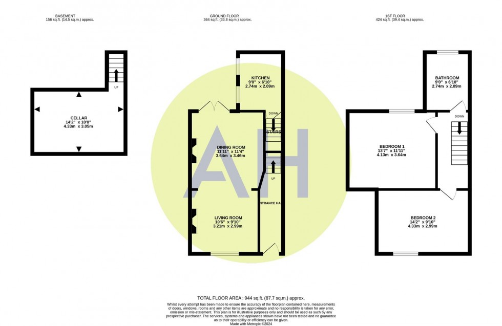 Floorplan for Wharf Road, Altrincham