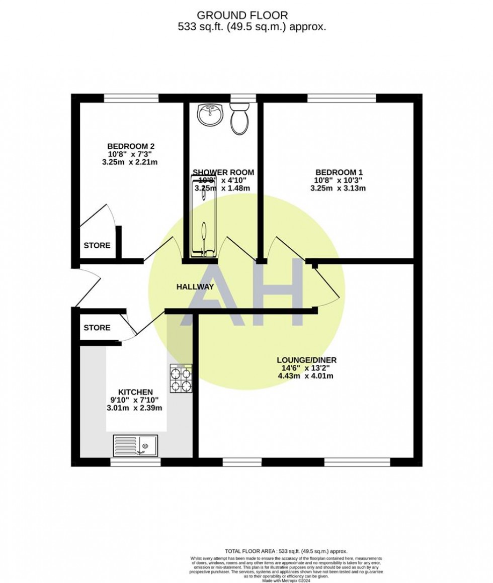 Floorplan for Abotts Court, Sale