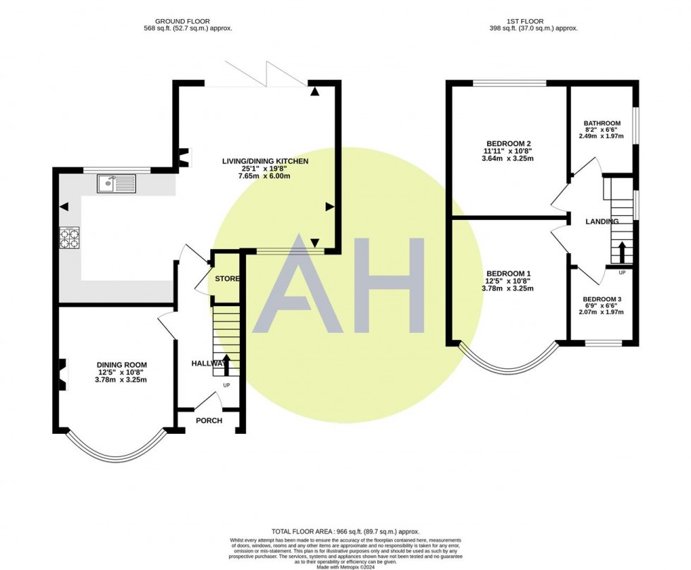 Floorplan for Pollen Close, Sale