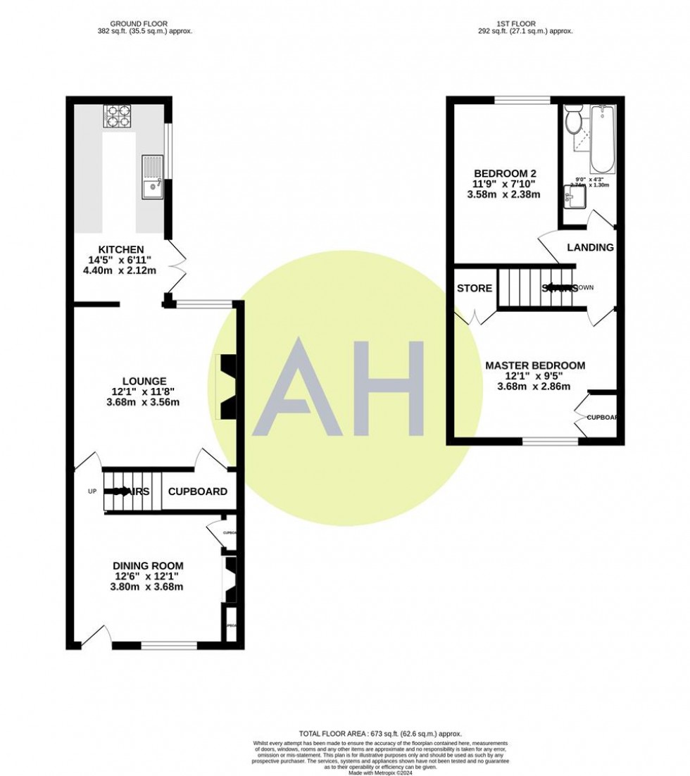 Floorplan for Ventnor Avenue, Sale