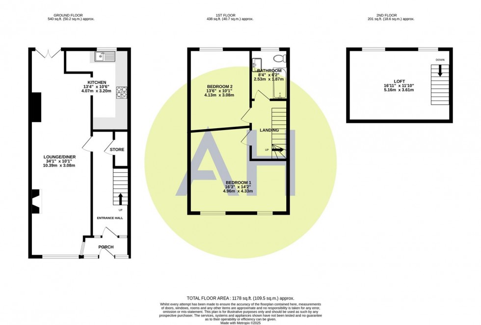 Floorplan for Neston Street, Manchester