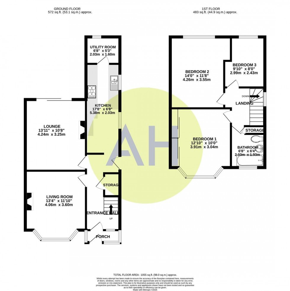 Floorplan for Broadhill Road, Manchester