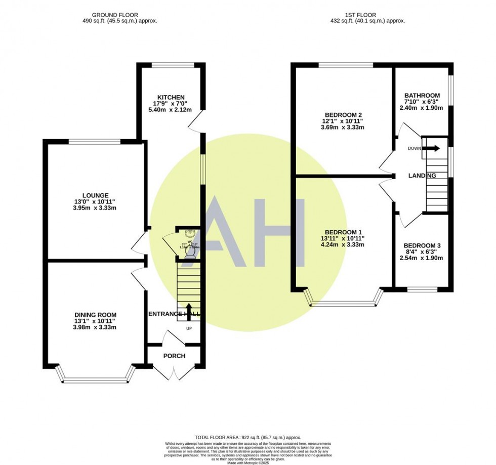 Floorplan for Beeston Avenue, Timperley, Altrincham