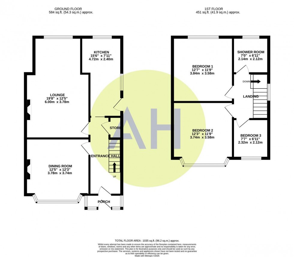 Floorplan for Russell Avenue, Sale