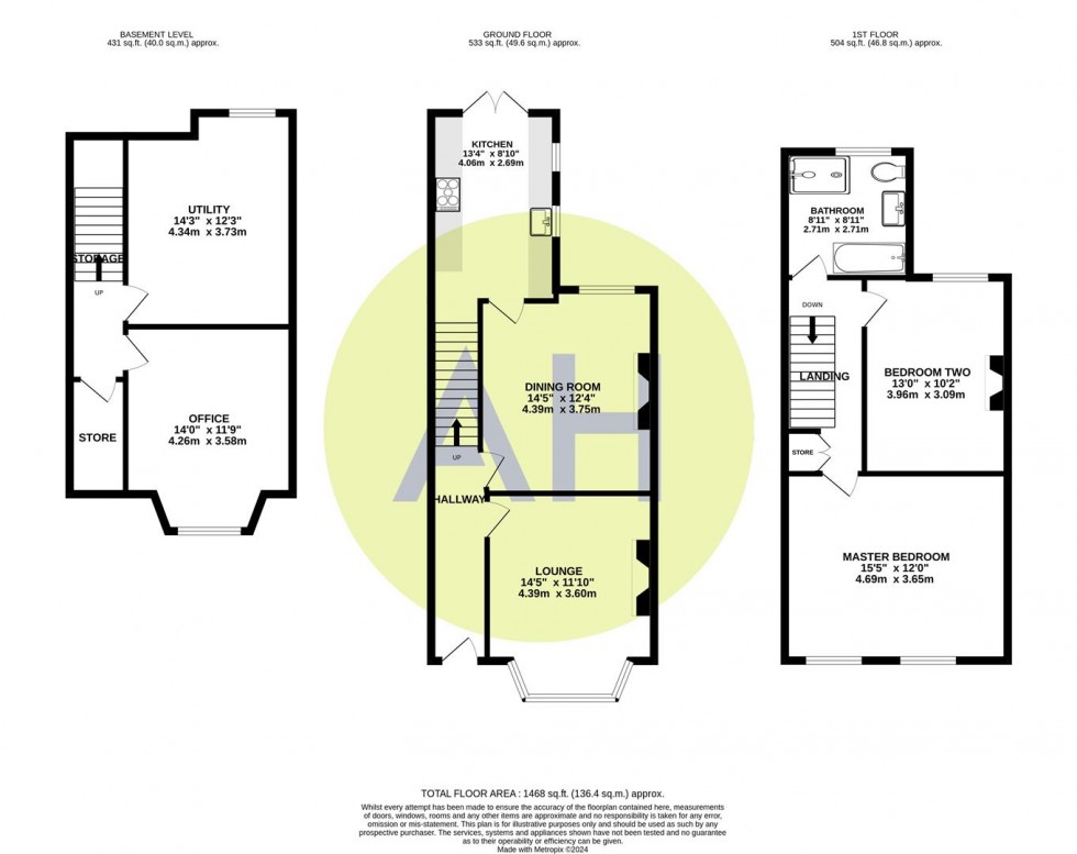 Floorplan for Northenden Road, Sale