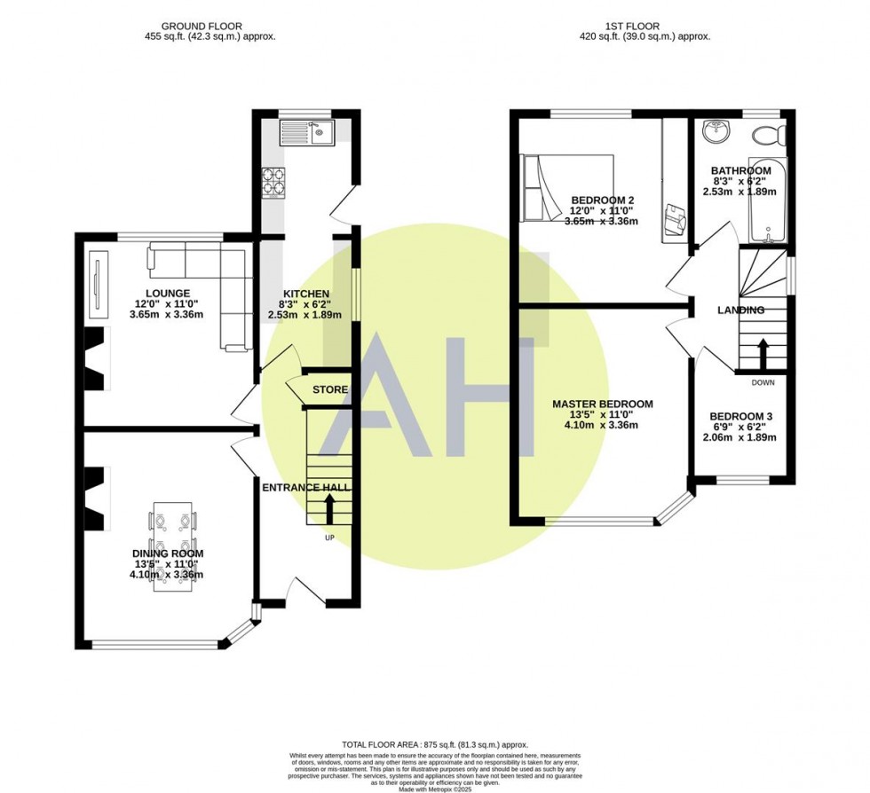 Floorplan for Manley Road, Sale