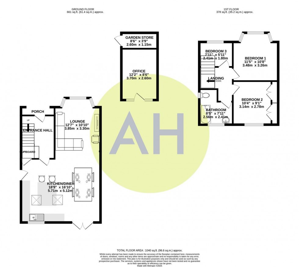 Floorplan for Castle Road, Unsworth
