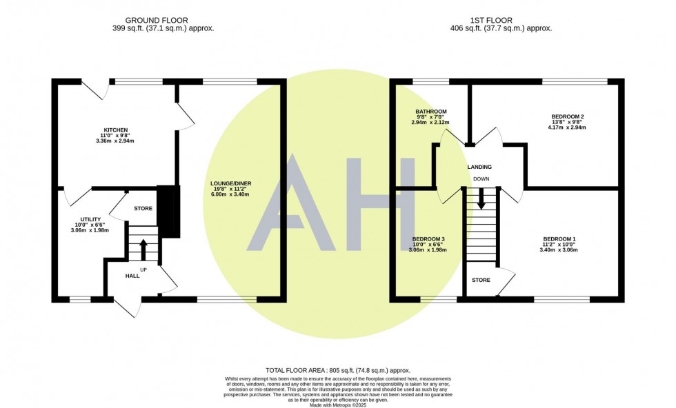 Floorplan for Alden Walk, Stockport