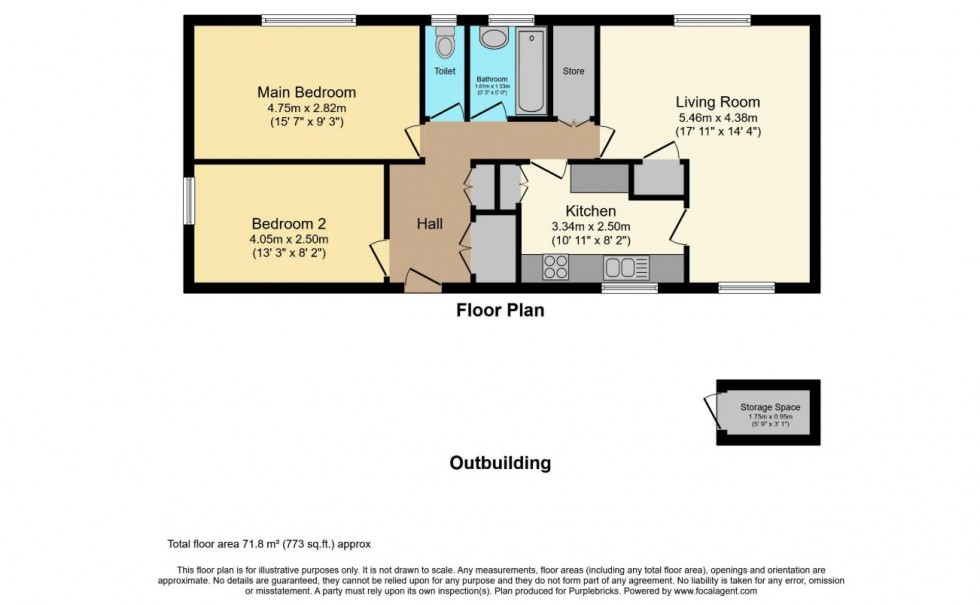 Floorplan for Ascot Avenue, Sale