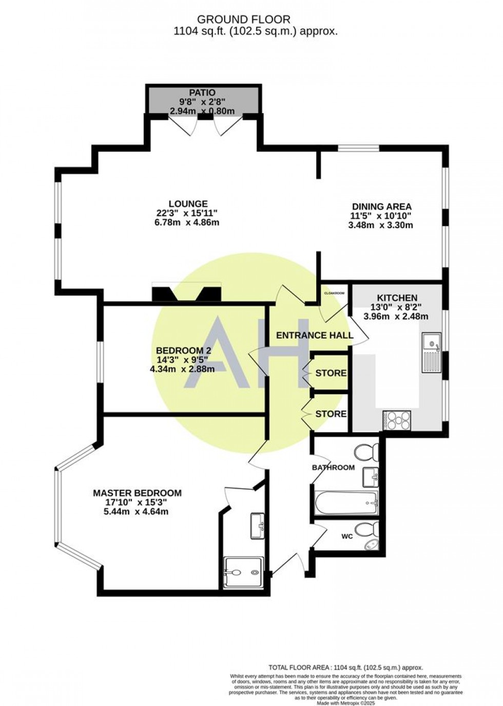 Floorplan for Beech Lawn, St. Margarets Road, Altrincham