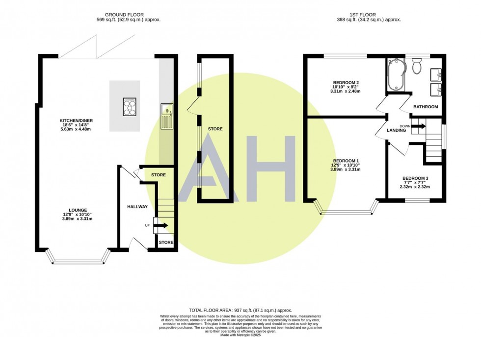 Floorplan for Newlyn Drive, Sale