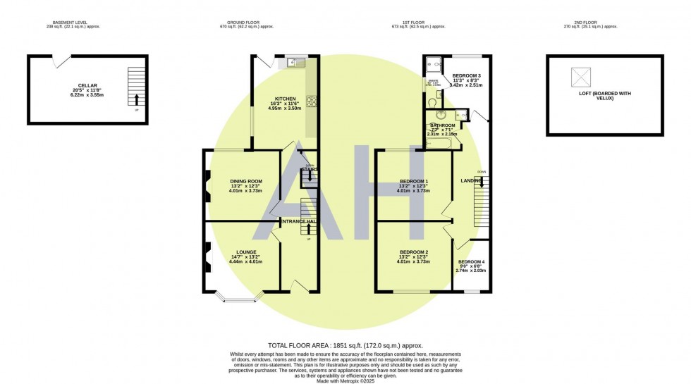 Floorplan for Whitefield Road, Sale