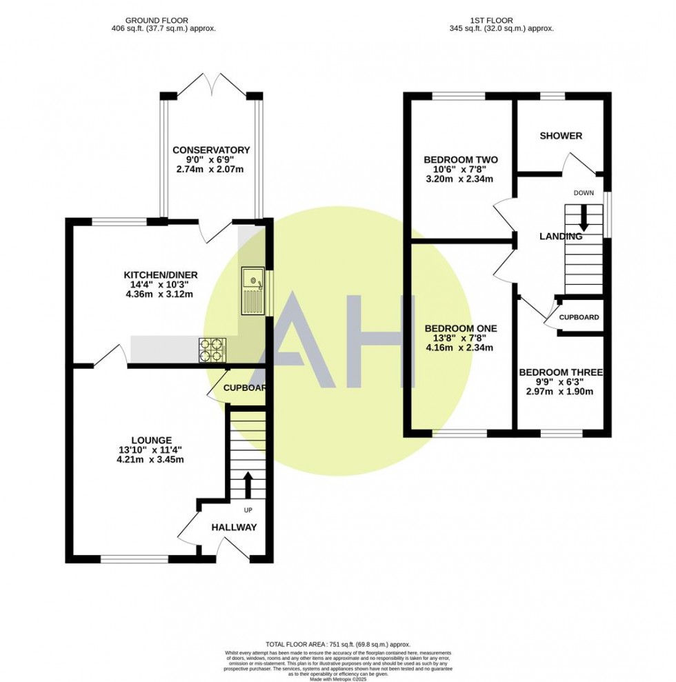 Floorplan for Christchurch Road, Sale