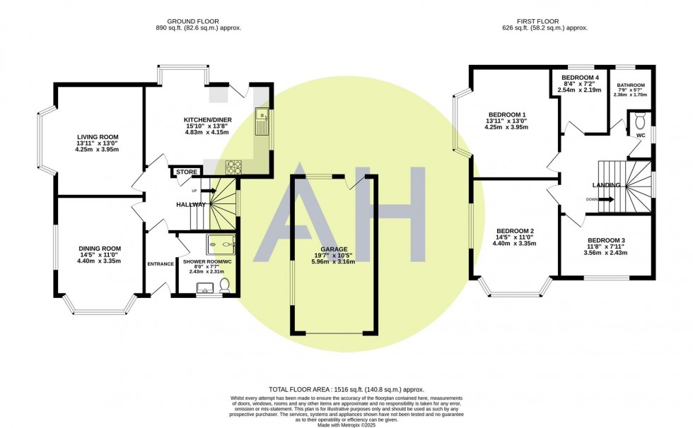 Floorplan for Westcourt Road, Sale