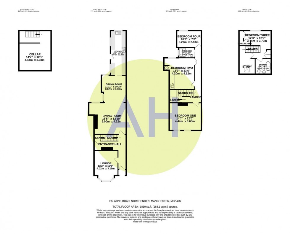 Floorplan for Palatine Road, Manchester
