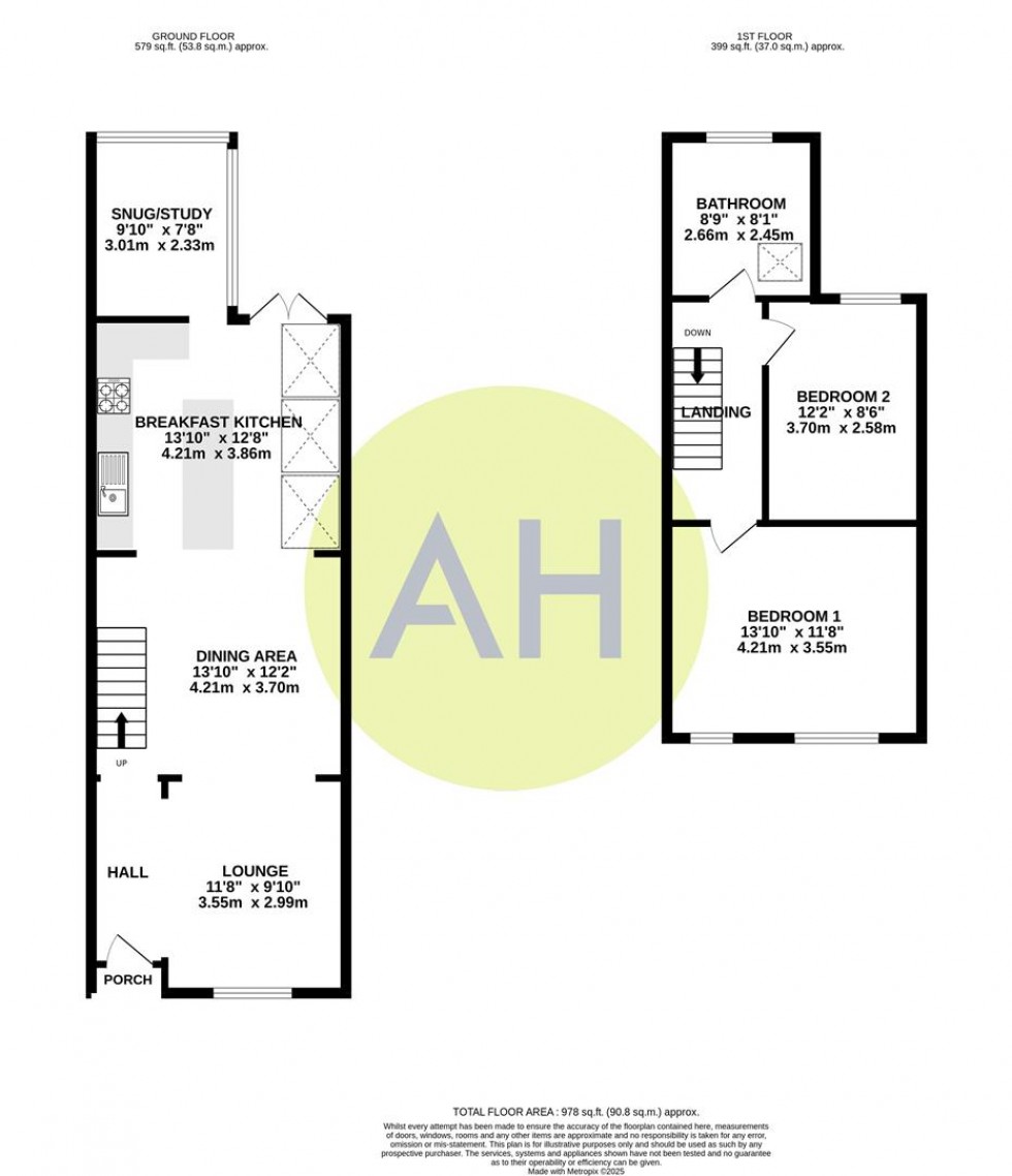 Floorplan for Church Lane, Sale