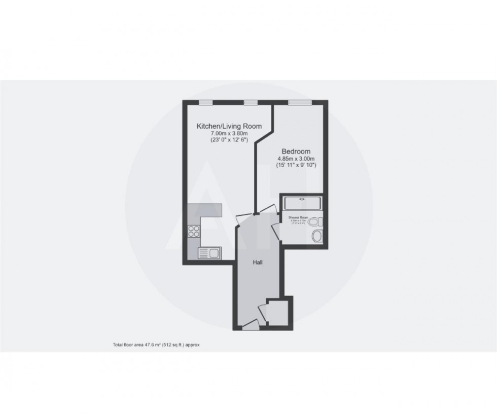Floorplan for Worsley Mill, Blantyre Street, Manchester