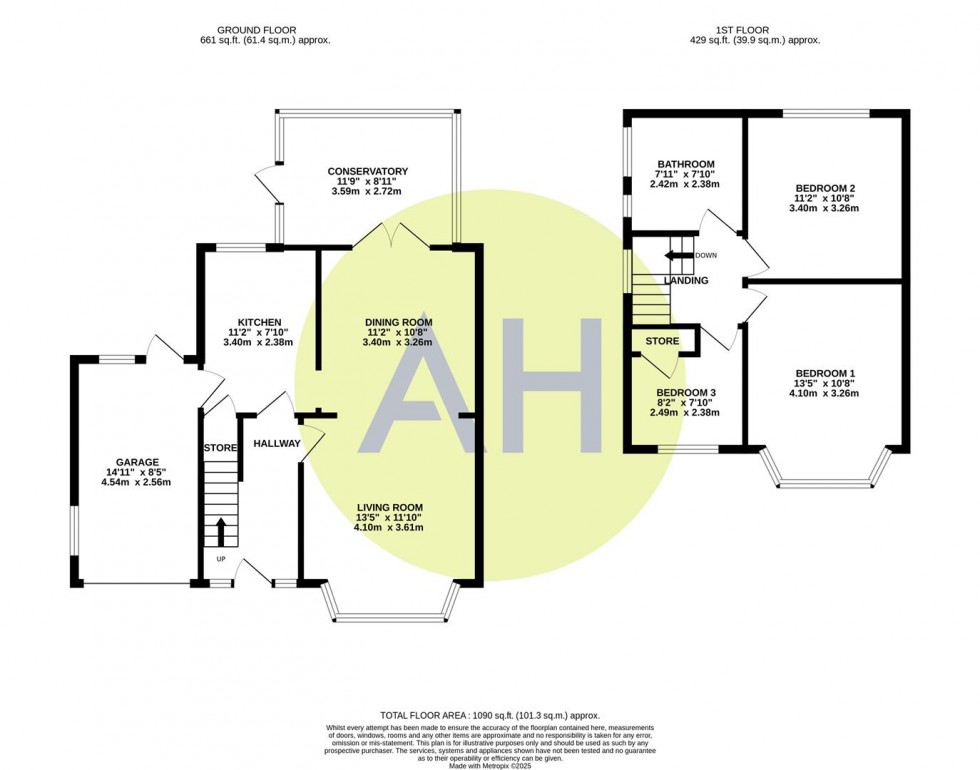 Floorplan for St Martins Road, Manchester