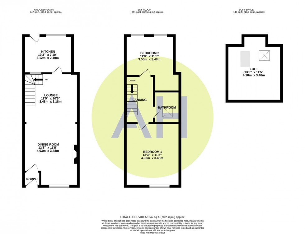 Floorplan for Bertram Street, Sale