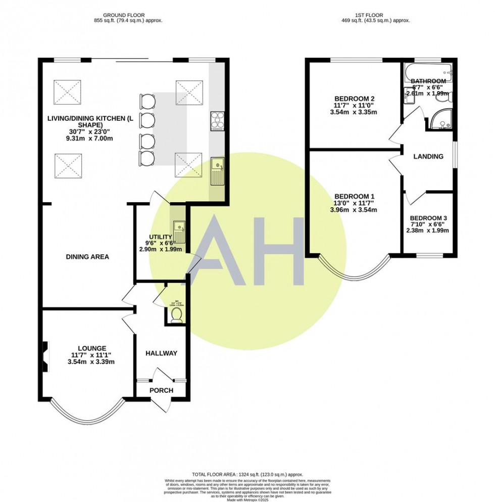 Floorplan for Norris Road, Sale