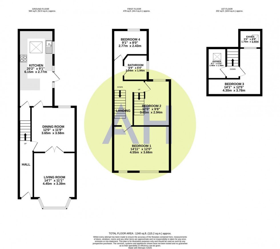 Floorplan for Belmont  Road, Sale