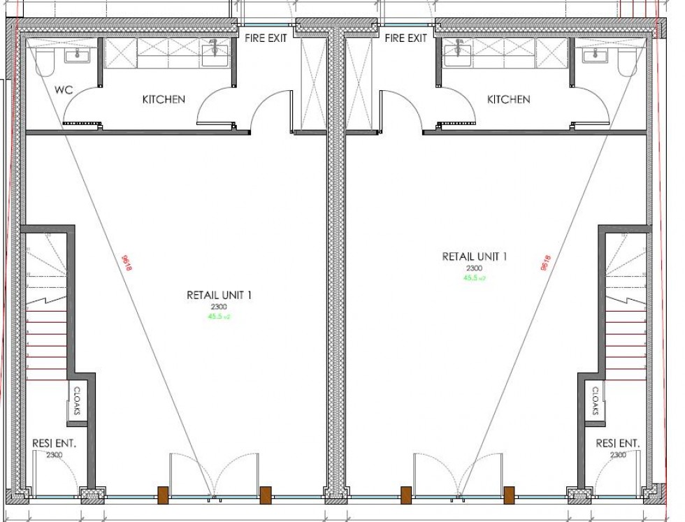 Floorplan for Brand New Retail Unit, Haughton Green Road, Denton