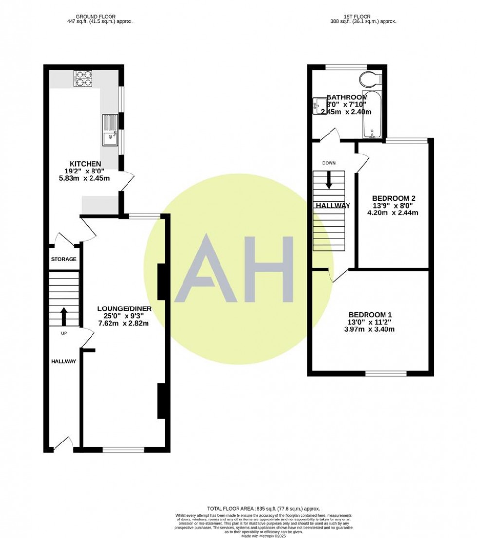 Floorplan for Hampden Road, Sale, Manchester