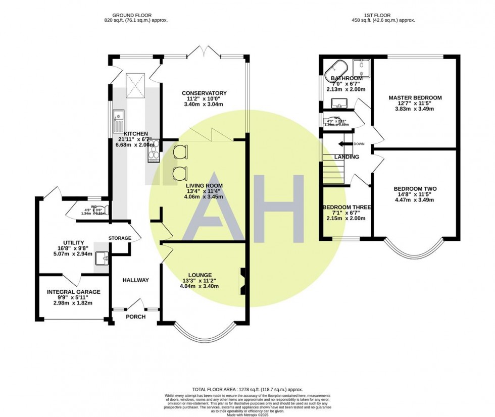Floorplan for Walton Road, Sale