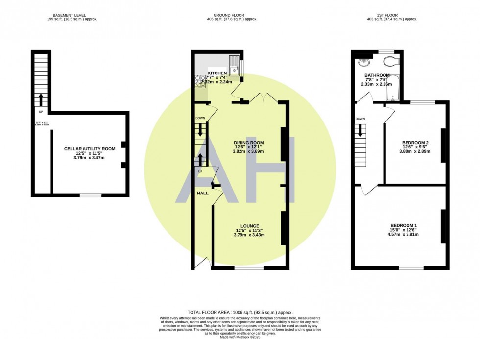 Floorplan for Oakfield Street, Altrincham