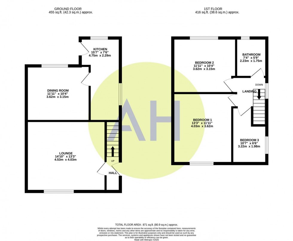 Floorplan for Oaklea Road, Sale