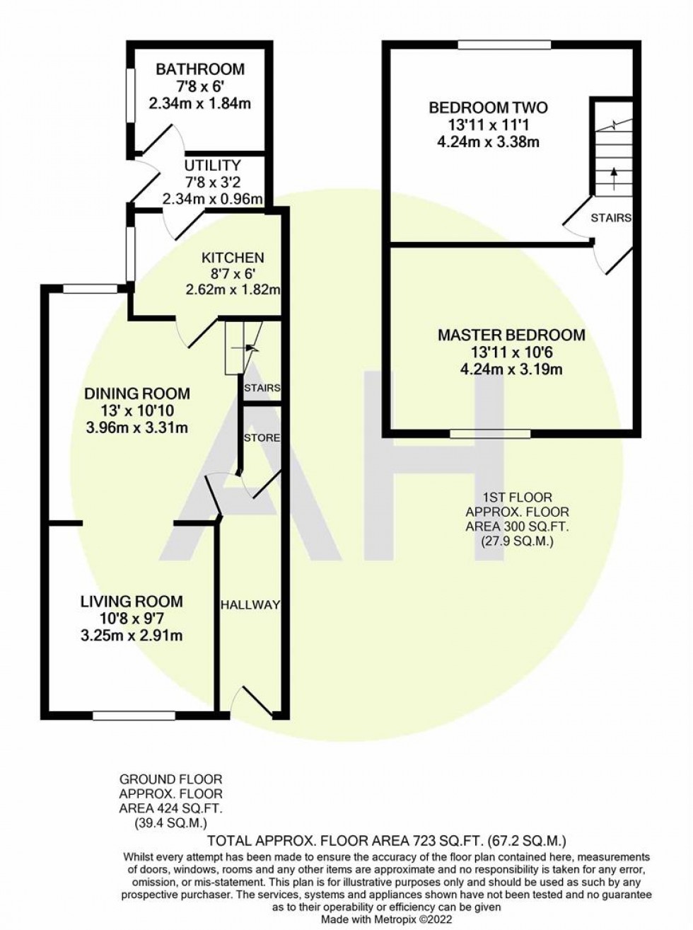 Floorplan for Albion Grove, Sale