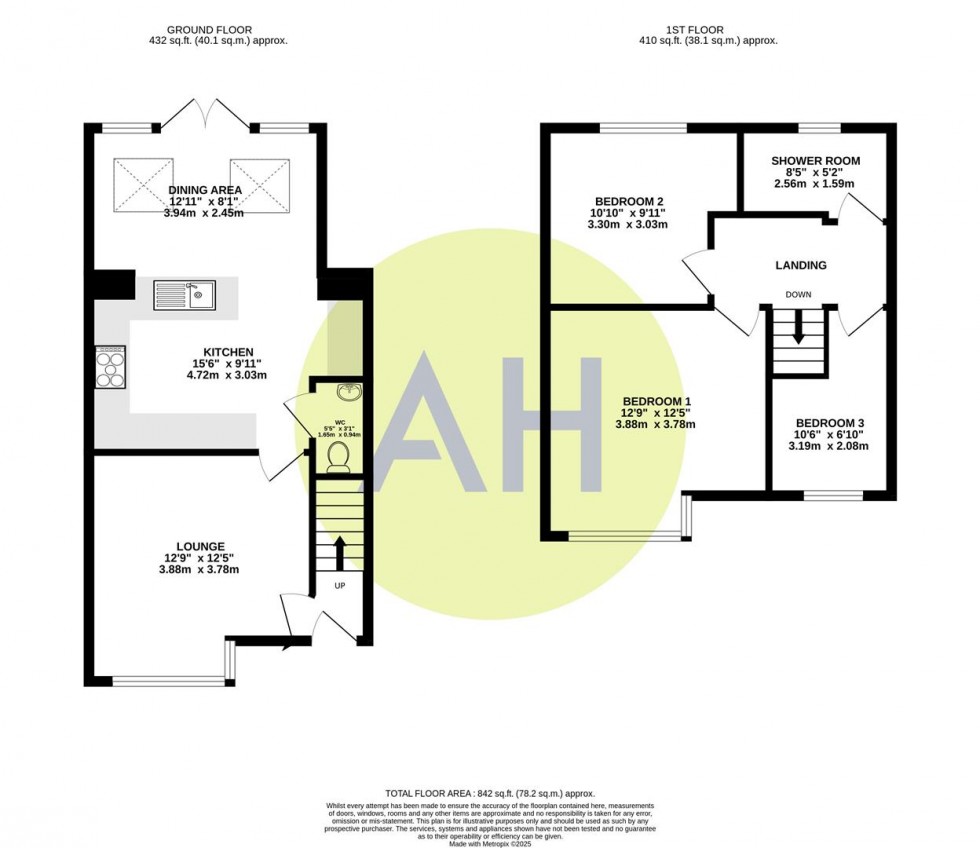 Floorplan for Audley Avenue, Stretford, Manchester