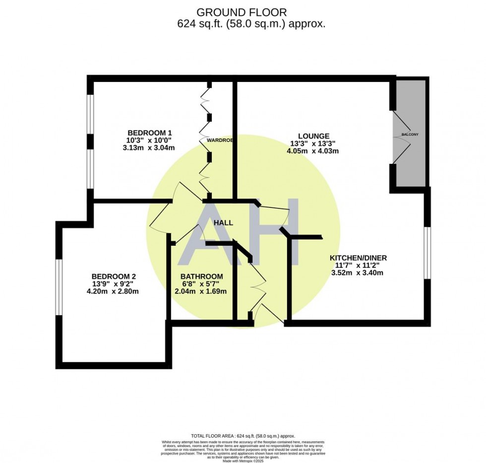 Floorplan for Oakcliffe Road, Manchester
