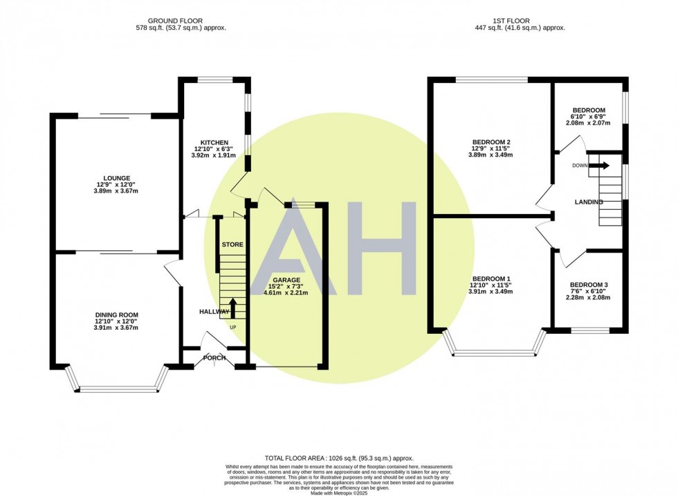 Floorplan for York Road, Sale